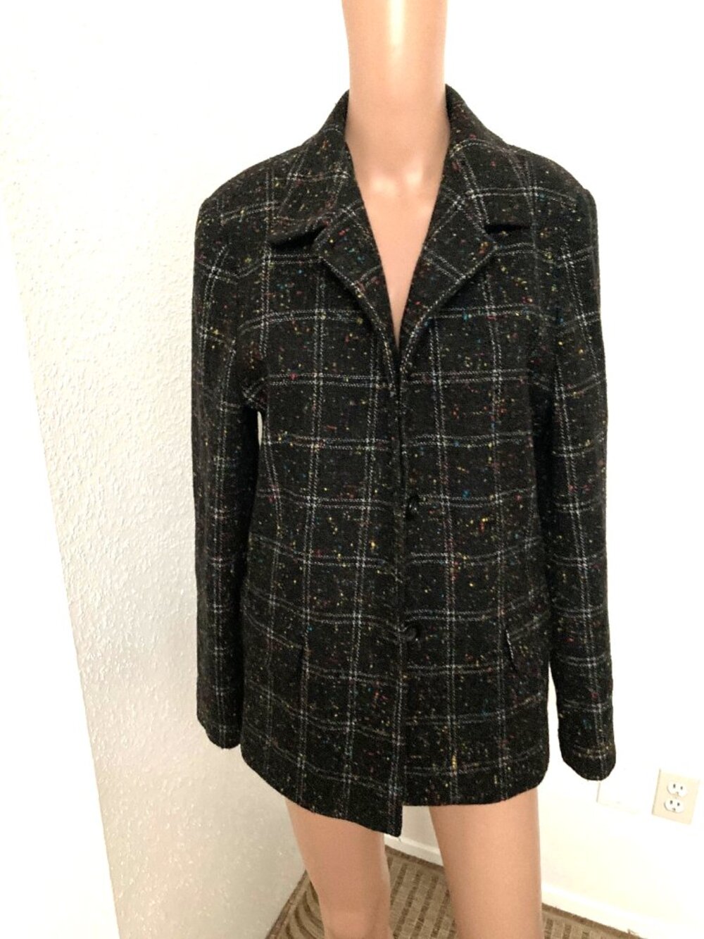 Requirements women’s 12 black speckled embroidered blazer Requirements women’s 1